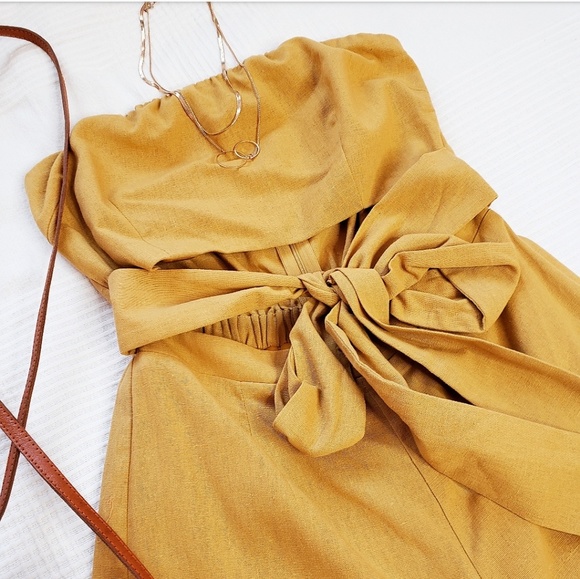 🚨END OF SUMMER SALE// Mustard yellow jumpsuit - Picture 5 of 8